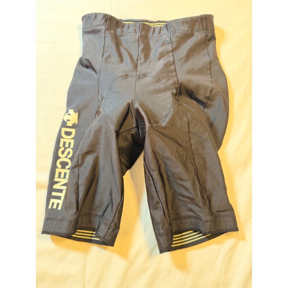 Descente Mens Cycling Shorts Black Padded Bike Shorts CY-6565 Size M Japan